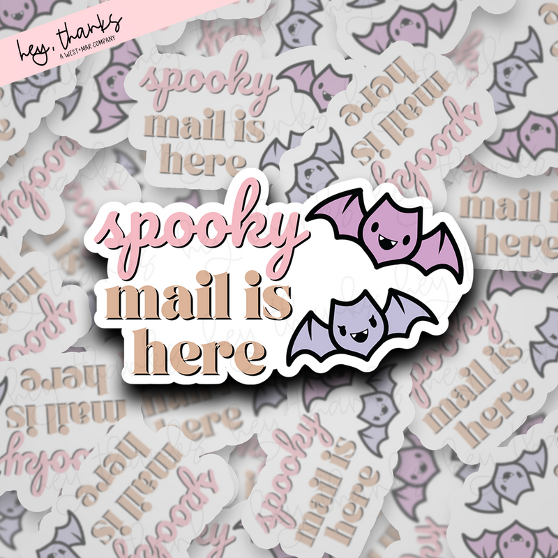 Spooky Mail is Here Bats | Packaging Stickers
