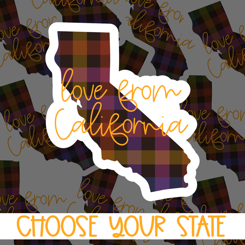 Love from State - Matte Sticker Sheets