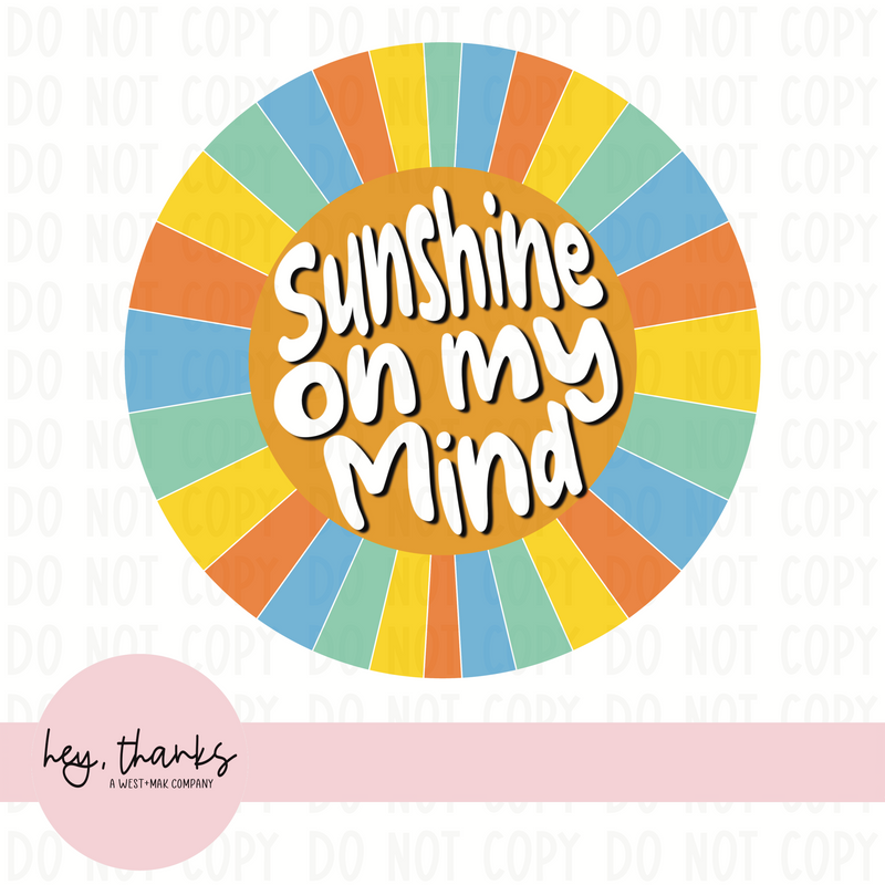 Sunshine on my Mind || Packaging Stickers