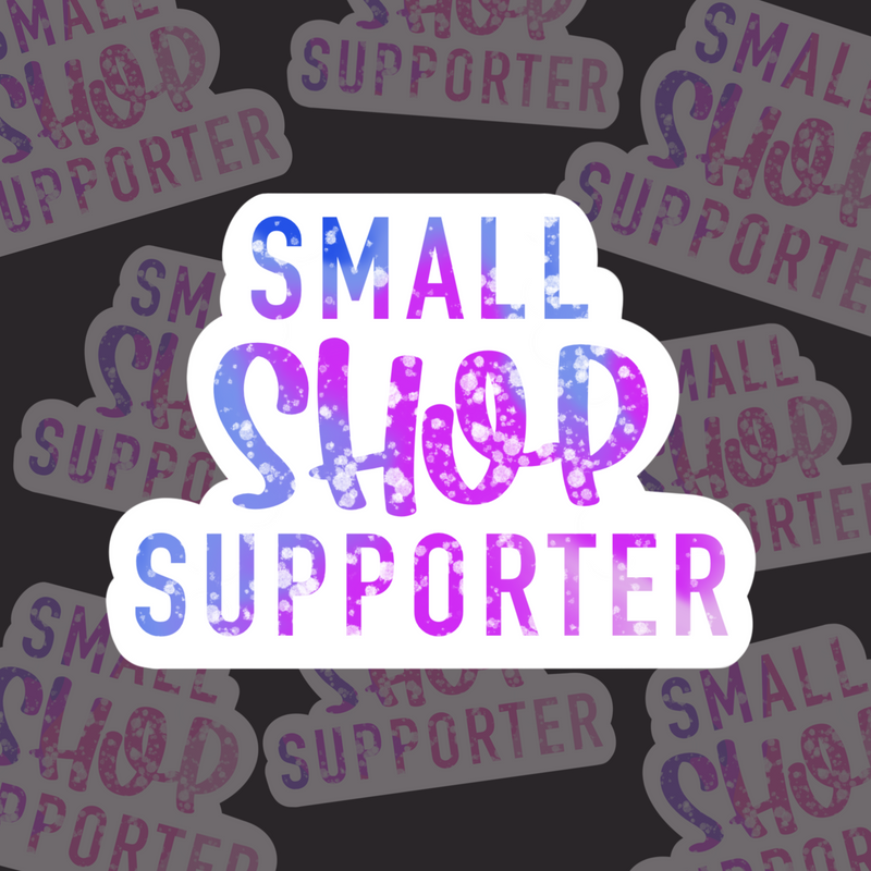 Small Shop Supporter (Blue/Purple)