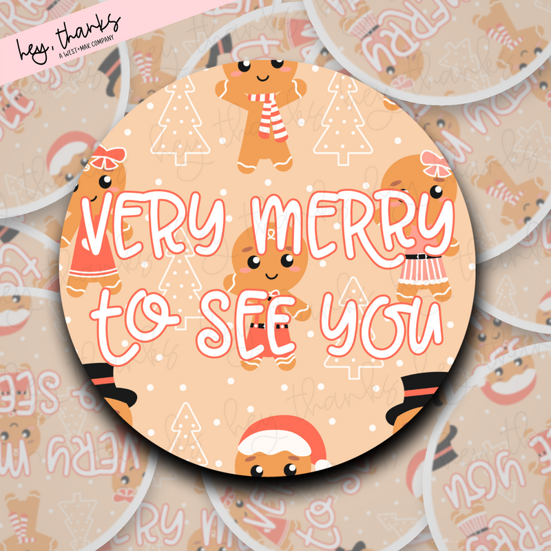 Very Merry to See You || Packaging Stickers