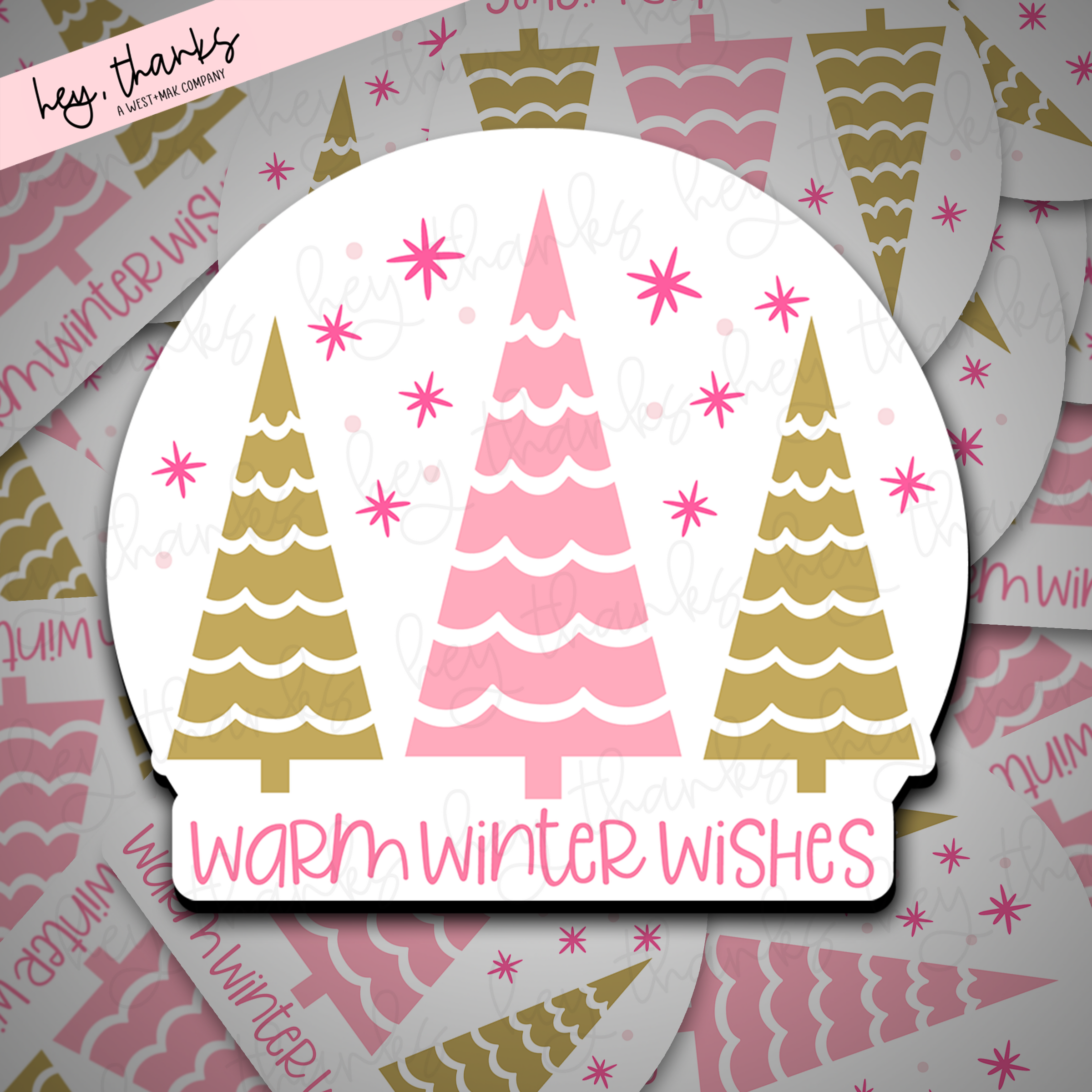 Warm Winter Wishes || Packaging Stickers