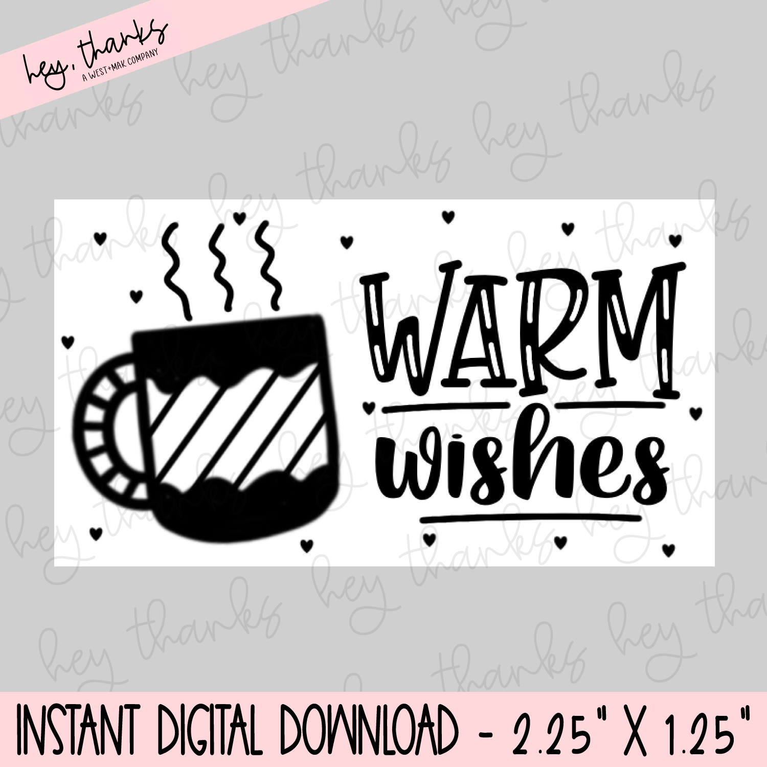 Warm Wishes Thermal Sticker