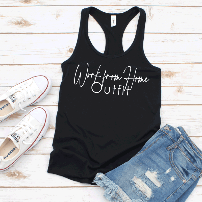 Work From Home Outfit - WOMEN'S Black Tank - West+Mak