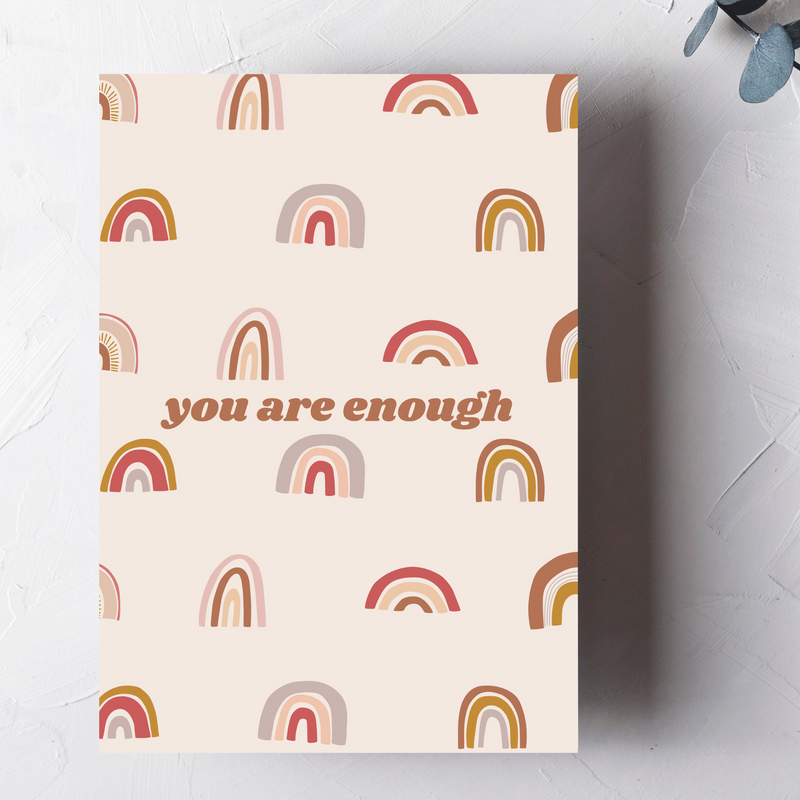 Rainbow You are Enough Insert Cards