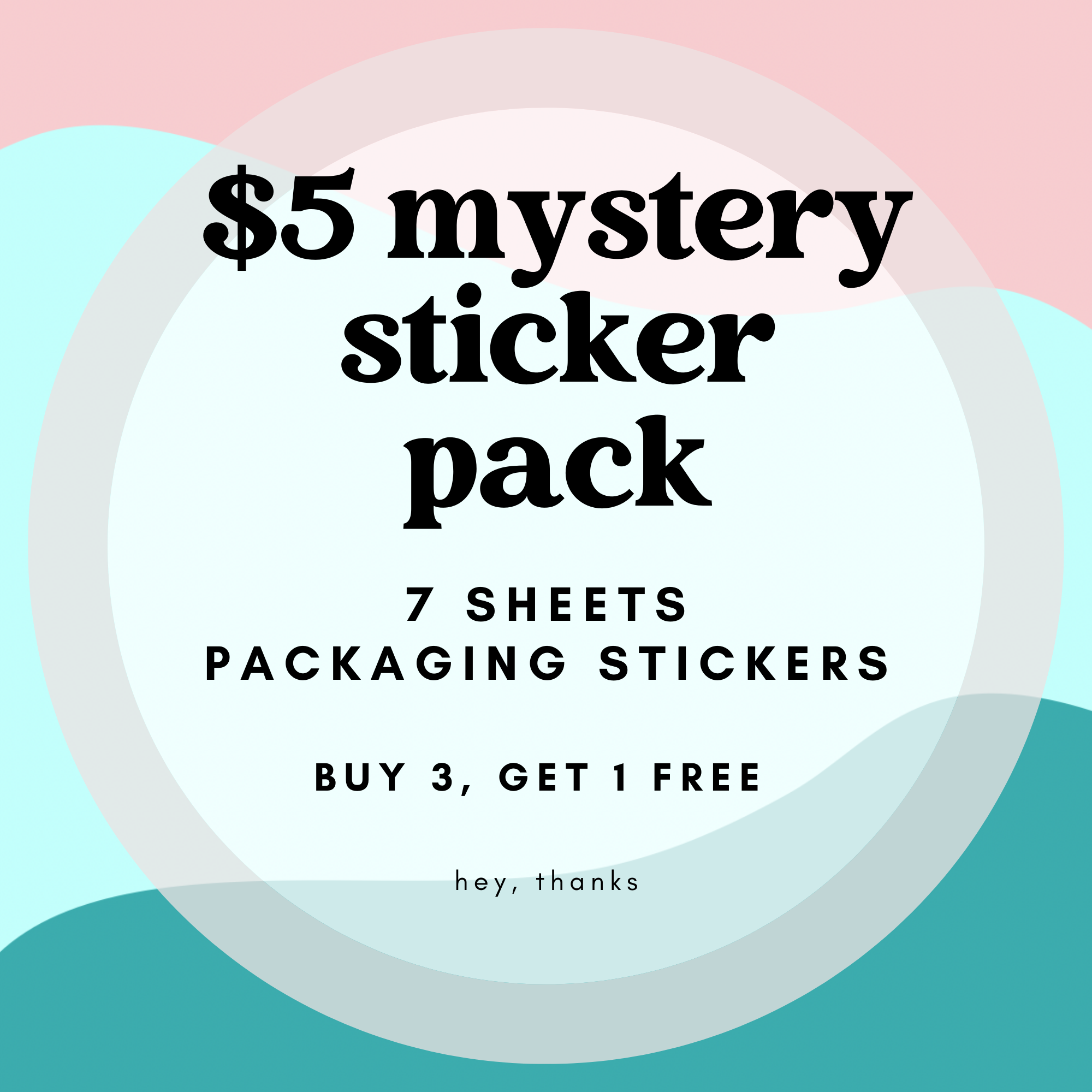 $5 Mystery Sticker Packs