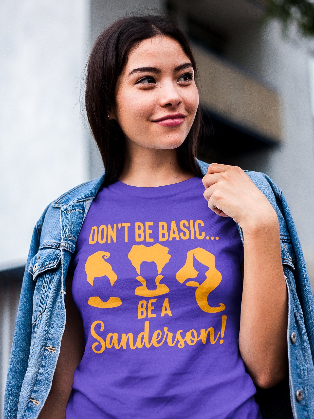 Don't Be Basic, Be a Sanderson || Adult Short Sleeve Tee